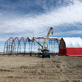 Hangar 36х18х10 m., For storage and repair of vehicles