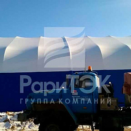 Hangar 18x18x10 for storage and repair of vehicles, Perm region.