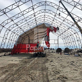 Hangar 36х18х10 m., For storage and repair of vehicles